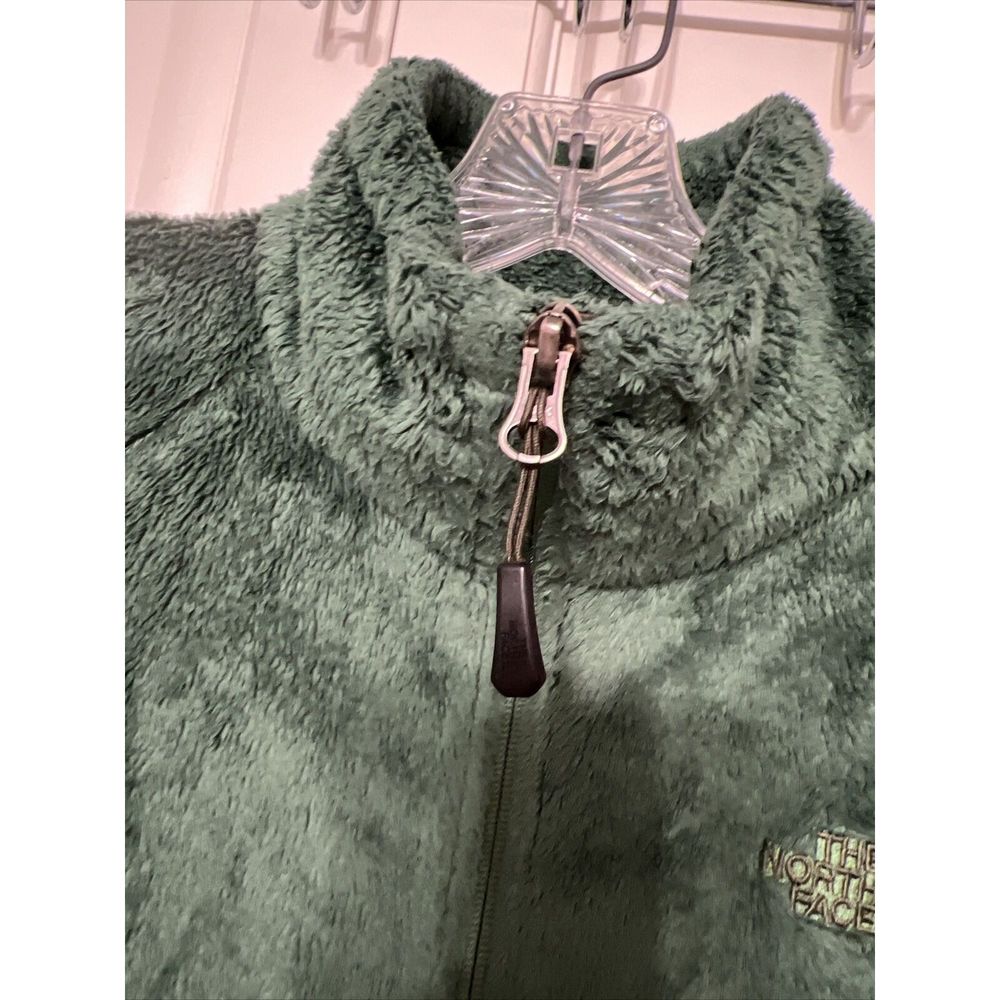 The North Face Osito Forest Green Full Zip Womens Jacket Sz M - Picture 4 of 8